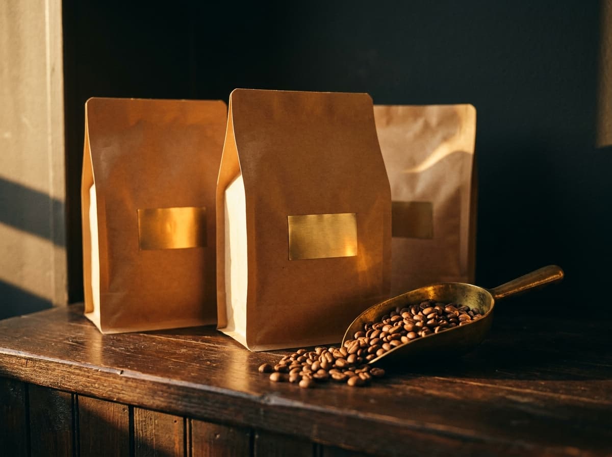 Verpackte, frisch geröstete Kaffeebohnen aus der Brüggli-Rösterei zum Kaufen